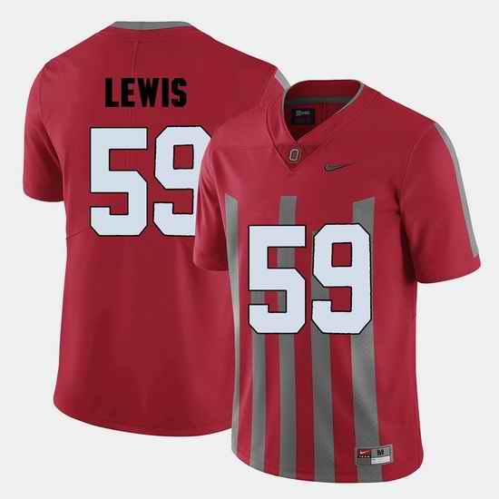 Men Ohio State Buckeyes Tyquan Lewis College Football Red Jersey
